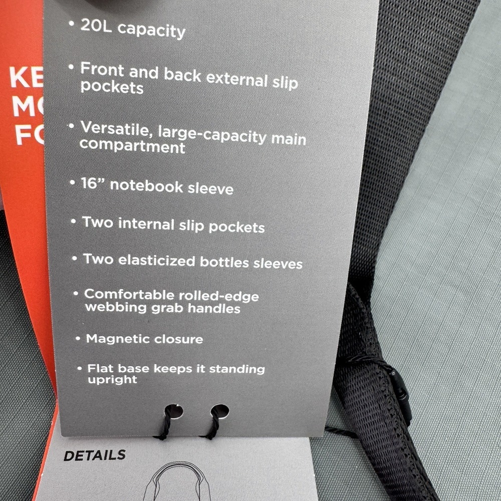 Everyday Gray Tote Bag with Black Straps - Women Bags Totes - Picture 5 of 16